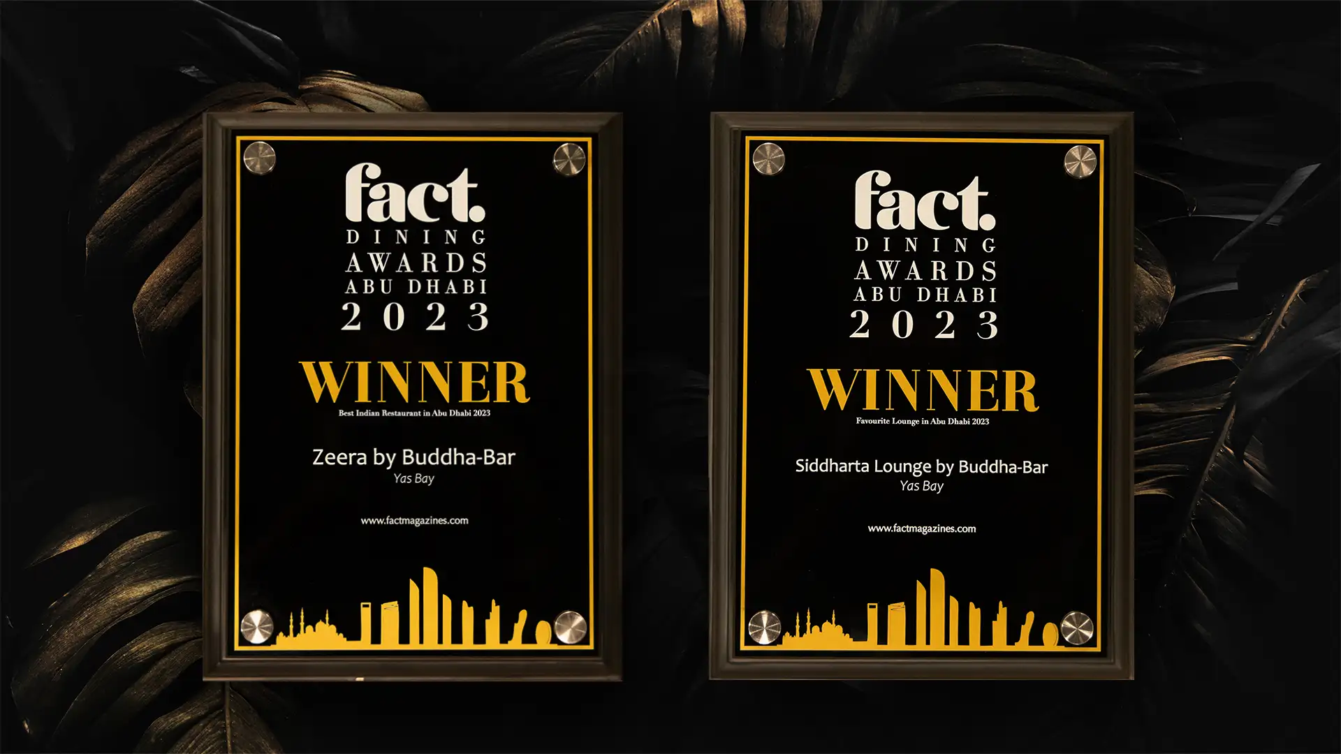 Winner Fact Dining Awards 2023 — Siddharta Lounge & Zeera by Buddha-bar